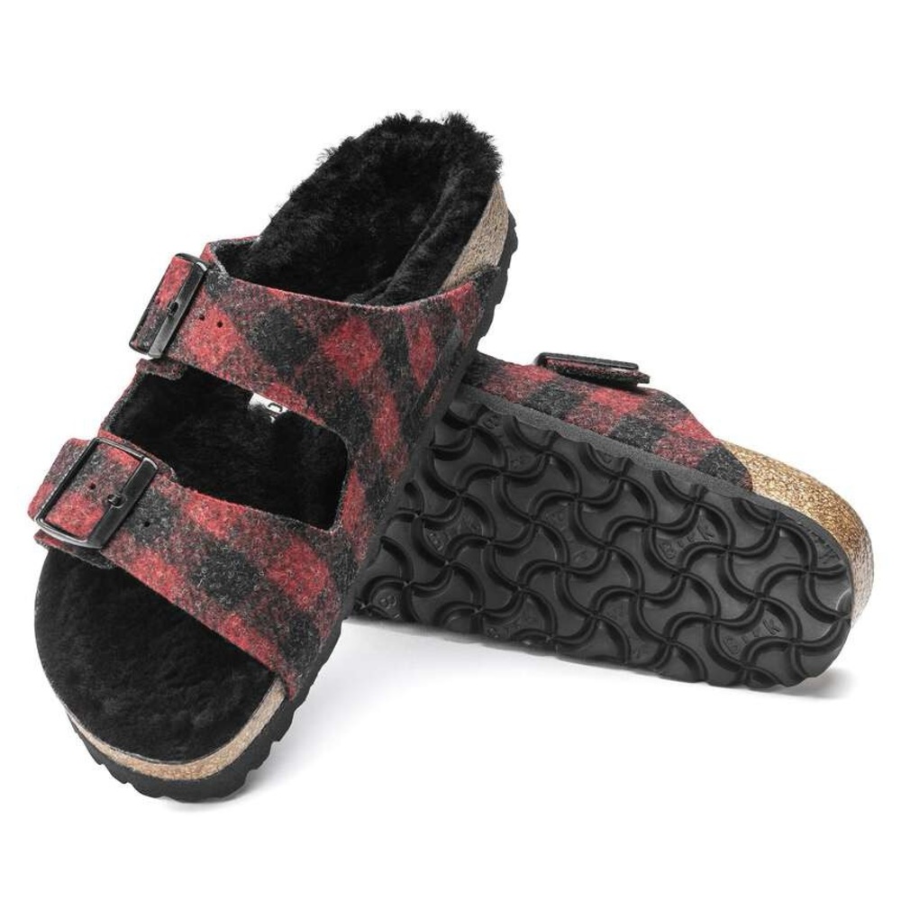 As-Is Birkenstock Arizona Shearling Buffalo Sandal